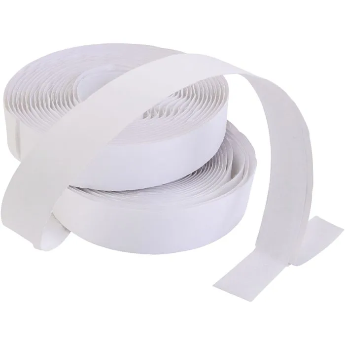 775040_1 HOOK/HOOP ONLY TAPE 2’’X25M WHITE (SELF ADHESIVE) - VELCROSAD50MM-WHTMMALE-25M - Image 1