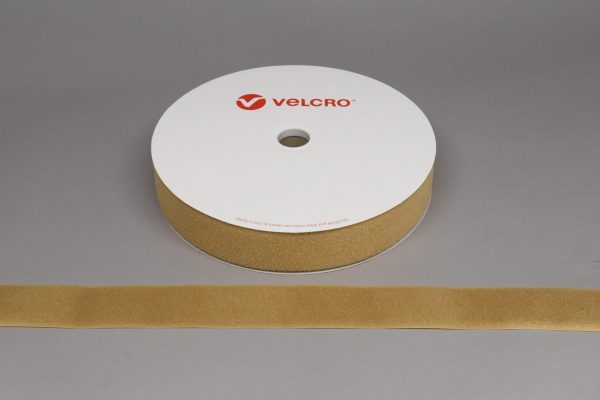 SELF ADHESIVE VELCRO HOOK AND LOOP, VELCRO TAPE, LOOP / FEMALE PART ONLY, 2" BEIGE - VELCRO SAD50MM - BE M FEMALE