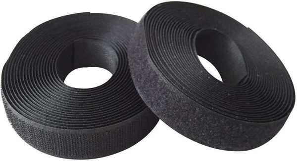 NON ADHESIVE VELCRO HOOK AND LOOP - VELCRO-1"-BK ROLL